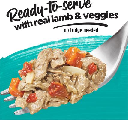 Show full view: Purina Beneful Freshly Prepared Blends with Lamb, Brown Rice, Carrots & Tomatoes Wet Dog Food, 10-oz container, case of 8 slide 4 of 12