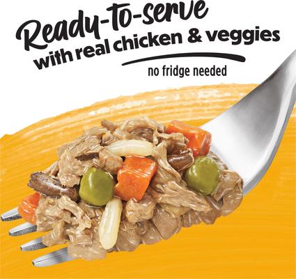 Show full view: Purina Beneful Freshly Prepared Blends with Chicken, Carrots, Peas & Wild Rice Wet Dog Food 10-oz container, case of 8 slide 4 of 12