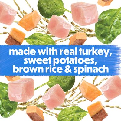 Show full view: Purina Beneful Freshly Prepared Blends with Turkey, Sweet Potatoes, Brown Rice & Spinach Wet Dog Food, 10-oz container, case of 8 slide 6 of 12