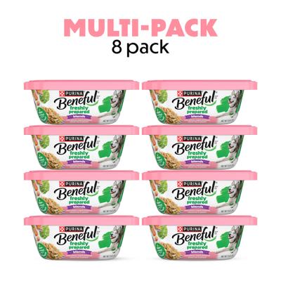 Show full view: Purina Beneful Freshly Prepared Blend with Salmon, Sweet Potatoes, Brown Rice & Spinach Wet Dog Food 10-oz container, case of 8 slide 4 of 13