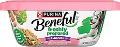 Purina Beneful Freshly Prepared Blend with Salmon, Sweet Potatoes, Brown Rice & Spinach Wet Dog Food 10-oz container, case of 8