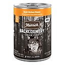 Merrick Backcountry Grain-Free Wet Dog Food 96% Real Chicken Recipe, 12.7-oz can, case of 12