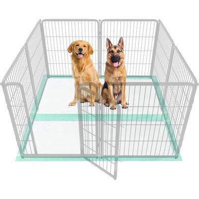 FXW FXW Unscented Dog Pee Pads, Green, Rectangle: 60 x 33.5-in, 100 count