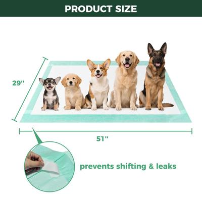 Show full view: FXW Dog Pee Pads Unscented, Green, 51 x 29-in, 100 count slide 2 of 9
