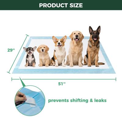 Show full view: FXW Dog Pee Pads Unscented, Blue, 51 x 29-in, 50 count slide 3 of 10
