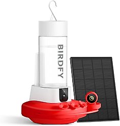 Birdfy Smart Hummingbird Feeder with Camera for Outdoors AI Lifetime Free, Red, 20-oz