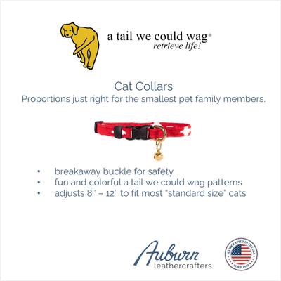 Show full view: a tail we could wag Antigua Breakaway Cat Collar, X-Small: 9 to 12-in neck, 1/2-in wide slide 2 of 4