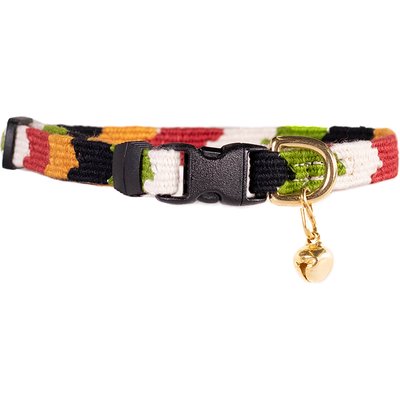 a tail we could wag a tail we could wag Harvest Chevron Breakaway Cat Collar, X-Small: 9 to 12-in neck, 1/2-in wide