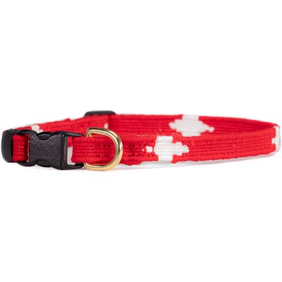 a tail we could wag a tail we could wag Diamonds Nylon Dog Collar, X-Small: 9 to 12-in neck, 1/2-in wide