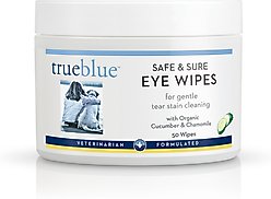 TrueBlue Pet Products Safe & Sure Dog Eye Wipes, 50 count