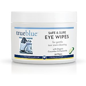 TrueBlue Pet Products Safe & Sure Dog Eye Wipes, 50 count