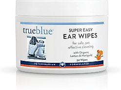 TrueBlue Pet Products Super Easy Dog Ear Wipes, 50 count