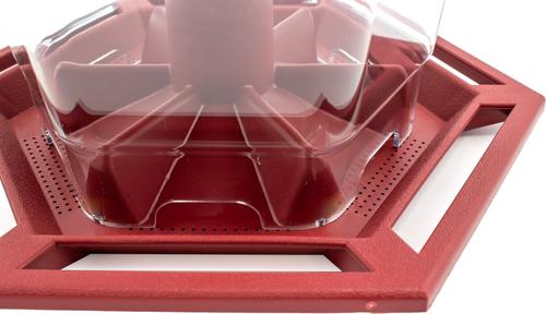Show full view: Pennington Earth Smart Recycled EcoGazebo Bird Feeder, Red slide 4 of 12