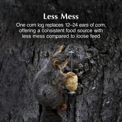 Show full view: C&S Nut'n Sweet Corn Squirrelog Refill Squirrel Food, 32-oz slide 4 of 11