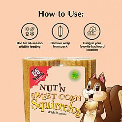 C&S Nut'n Sweet Corn Squirrelog Refill Squirrel Food, 32-oz slide 2 of 9