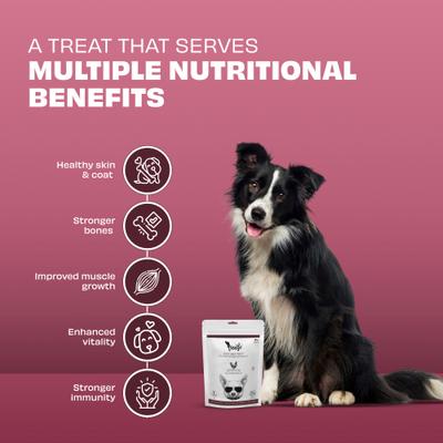 Show full view: Pawfect Woofur Chicken & Beetroot Air-Dried All Natural Grain-Free Jerky Dog Training Treat, 1.76-oz bag slide 4 of 10