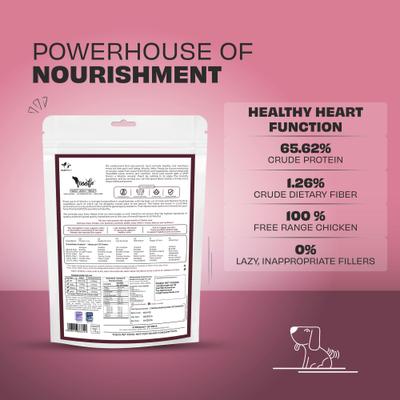 Show full view: Pawfect Woofur Chicken & Beetroot Air-Dried All Natural Grain-Free Jerky Dog Training Treat, 1.76-oz bag slide 3 of 10