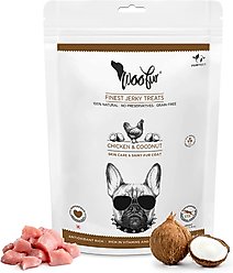 Pawfect Woofur Chicken & Coconut Air-Dried All Natural Grain-Free Jerky Dog TrainingTreat, 1.76-oz bag