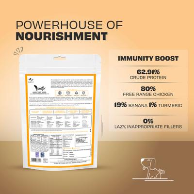 Show full view: Pawfect Woofur Chicken & Banana Air-Dried All Natural Grain-Free Jerky Dog Training Treat, 1.76-oz bag slide 3 of 11