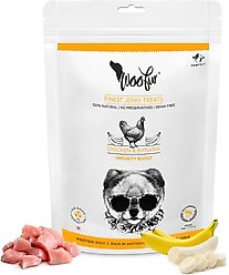 Pawfect Woofur Chicken & Banana Air-Dried All Natural Grain-Free Jerky Dog Training Treat, 1.76-oz bag