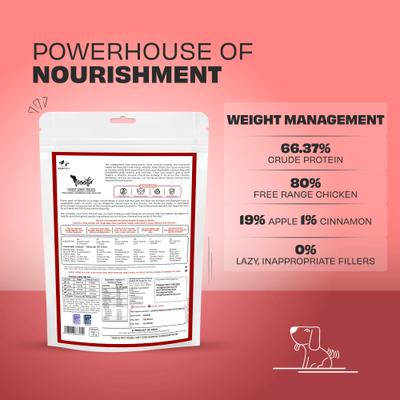 Show full view: Pawfect Woofur Chicken & Apple Air-Dried All Natural Grain-Free Jerky Dog Training Treat, 1.76-oz bag slide 3 of 8