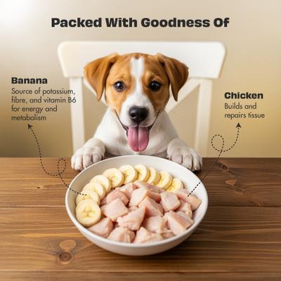 Show full view: Pawfect Woofur Chicken & Banana Air-Dried All Natural Grain-Free Jerky Dog Training Treat, 1.76-oz bag slide 5 of 11