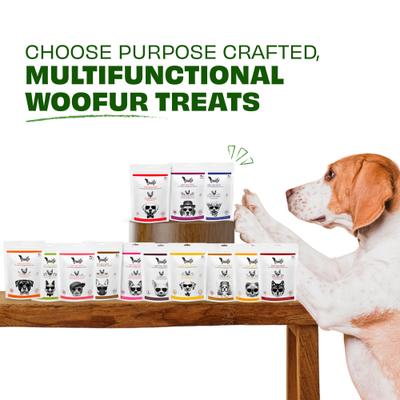 Show full view: Pawfect Woofur Chicken & Apple Air-Dried All Natural Grain-Free Jerky Dog Training Treat, 1.76-oz bag slide 8 of 8