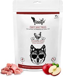 Pawfect Woofur Chicken & Apple Air-Dried All Natural Grain-Free Jerky Dog Training Treat, 1.76-oz bag