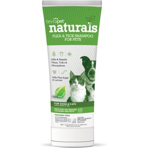 TevraPet Naturals Flea & Tick Dog & Cat Shampoo, 8-fl oz bottle