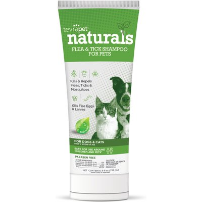 TevraPet TevraPet Naturals Flea & Tick Dog & Cat Shampoo, 8-fl oz bottle