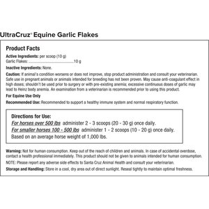 UltraCruz Garlic Flakes Immune Support Granules Horse Supplement, 2-lb bag