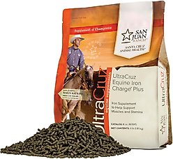 UltraCruz Iron Charge Plus Circulatory Care Pellets Horse Supplement, 4-lb bag