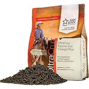 UltraCruz Iron Charge Plus Circulatory Care Pellets Horse Supplement, 4-lb bag