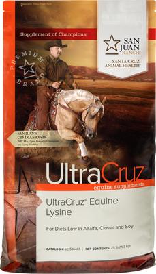 Show full view: UltraCruz Equine Lysine Muscle, Coat & Hoof Care Pellets Horse Supplement, 25-lb bag slide 3 of 4