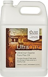 UltraCruz Pure Flax Oil Skin, Coat & Hoof Care Liquid Horse Supplement, 1-gal bottle
