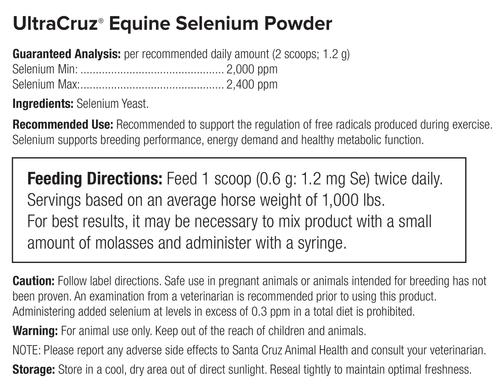 Show full view: UltraCruz Selenium Nerve, Muscle & Joint Support Powder Horse Supplement, 1-lb bag slide 2 of 2
