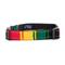 Show in main carousel: a tail we could wag Rasta Nylon Dog Collar, Medium: 14 to 20-in neck, 1-in wide slide 1 of 7