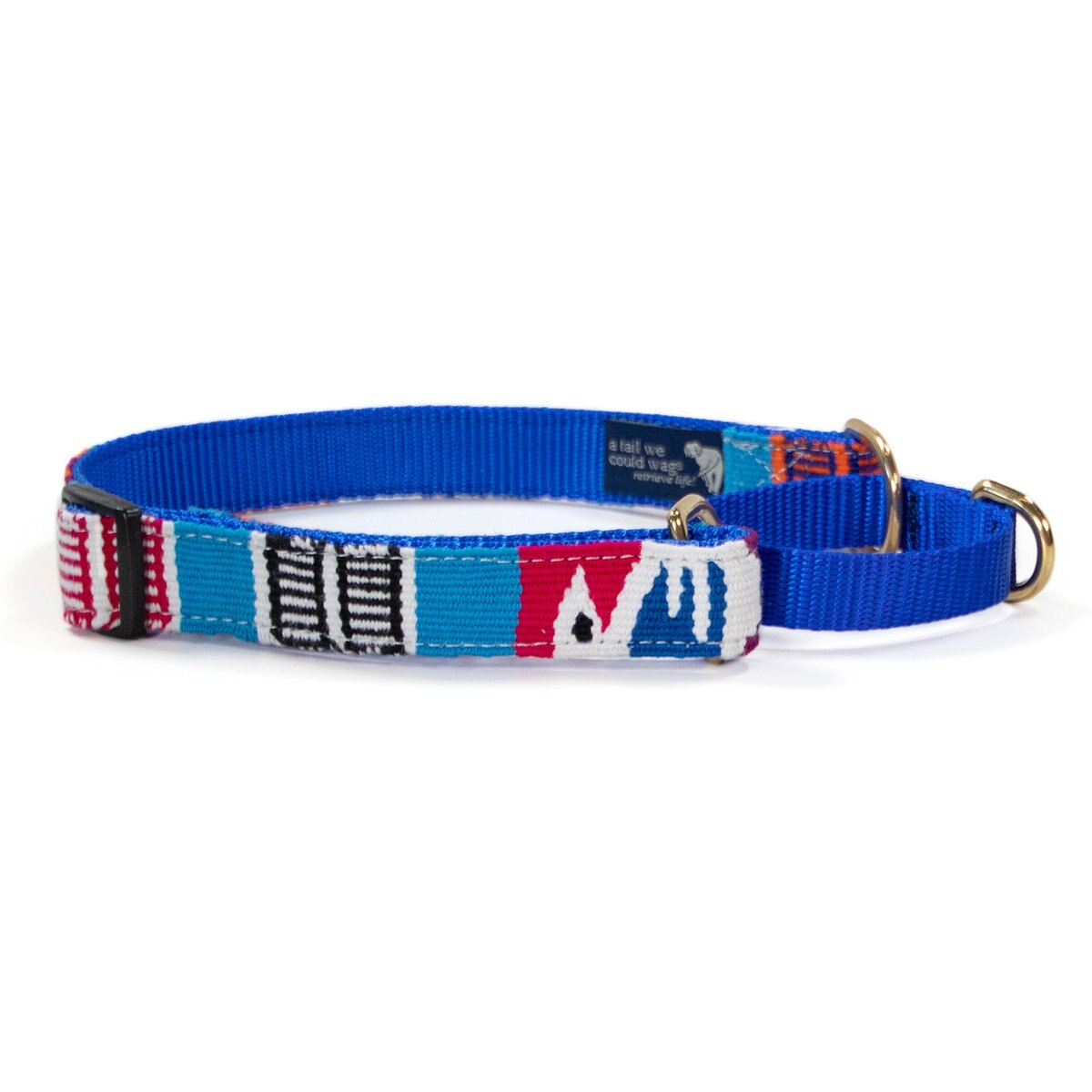 a tail we could wag Antigua Nylon Martingale Dog Collar, Medium: 14 to 20-in neck, 1-in wide