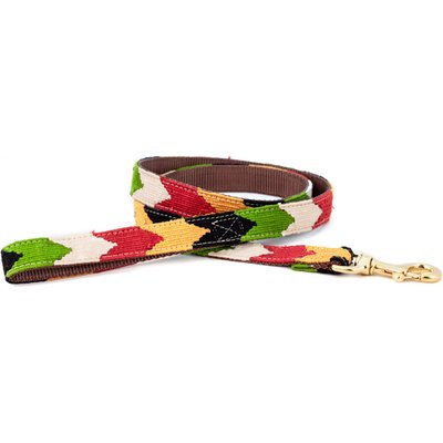 a tail we could wag a tail we could wag Harvest Chevron Nylon Dog Leash, 4-ft long, 1-in wide