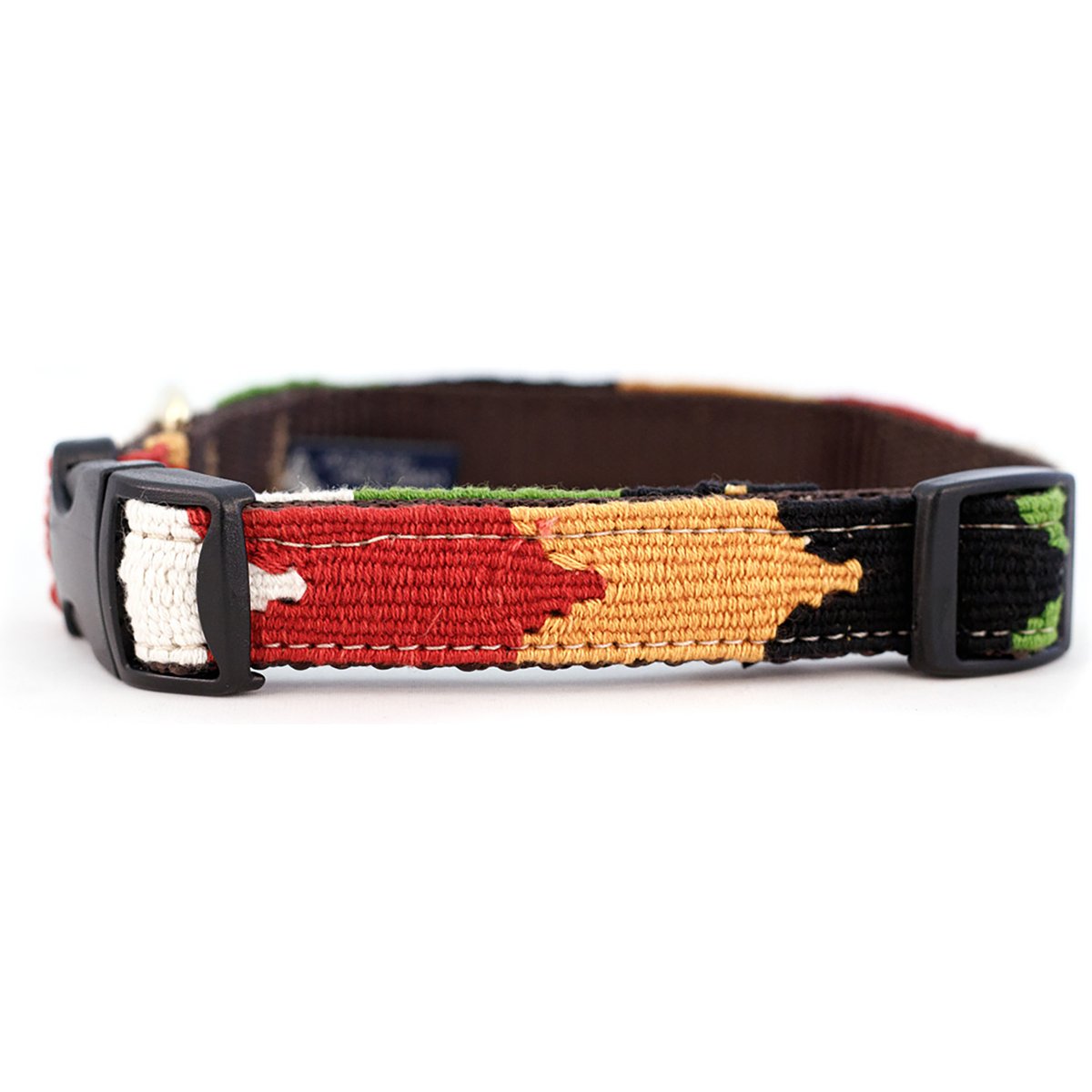 a tail we could wag Harvest Chevron Nylon Dog Collar, Large: 18 to 25-in neck, 1-in wide