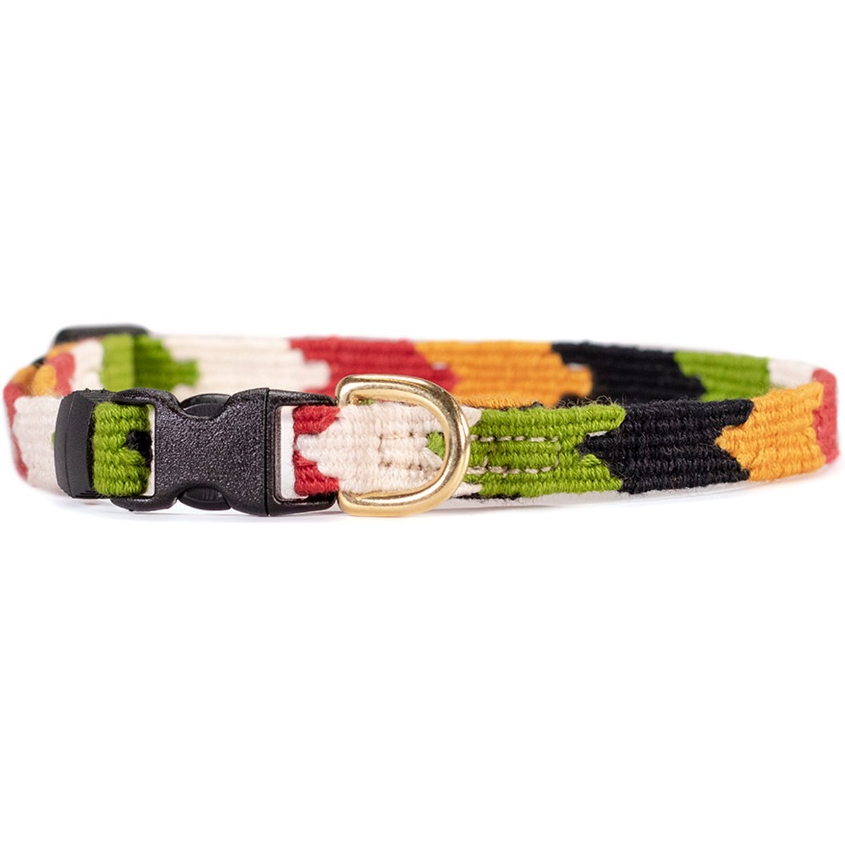 a tail we could wag Harvest Chevron Nylon Dog Collar, X-Small: 9 to 12-in neck, 1/2-in wide