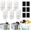 Show in main carousel: Casfuy PWL-008 & 009 Premium Cat Water Fountain Replacement Filters & Sponges, 6 count slide 1 of 5