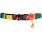 Show in main carousel: a tail we could wag Rasta Breakaway Cat Collar, X-Small: 9 to 12-in neck, 1/2-in wide slide 1 of 3
