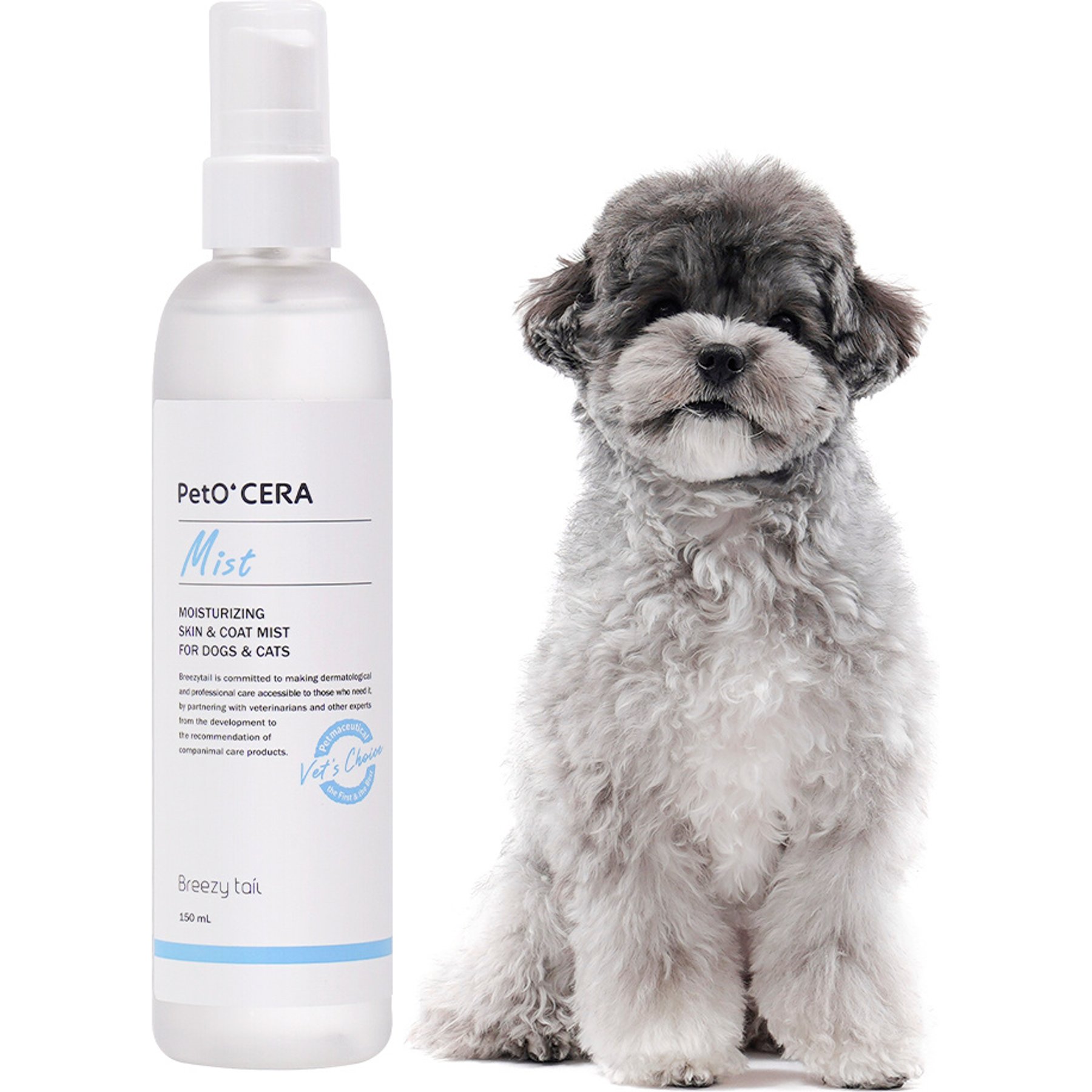 PetO'Cera Cermide Mist Dog & Cat Detangling Spray, 5.07-fl oz bottle