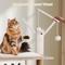 Show in main carousel: Yafylly Cat Tree with Scratching Posts & Litter Box Enclosure, White/Gray, Large slide 6 of 9