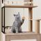 Show in main carousel: Yafylly 2-in-1 Cat Tree with Litter Box Enclosure, White/Gray, Large slide 4 of 7