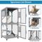 Show in main carousel: Yafylly Outdoor Waterproof Roof Cat House with Wheels, Gray, Large slide 4 of 7