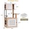 Show in main carousel: Yafylly 2-in-1 Cat Tree with Litter Box Enclosure, White/Gray, Large slide 2 of 7