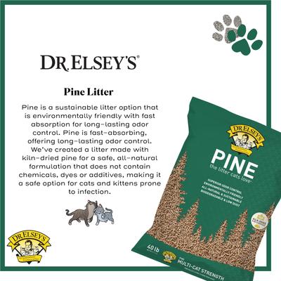 Show full view: Dr. Elsey's Pine All-Natural Kiln-Dried Cat Litter, 40-lb bag slide 4 of 9