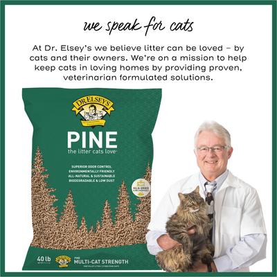 Show full view: Dr. Elsey's Pine All-Natural Kiln-Dried Cat Litter, 40-lb bag slide 7 of 9